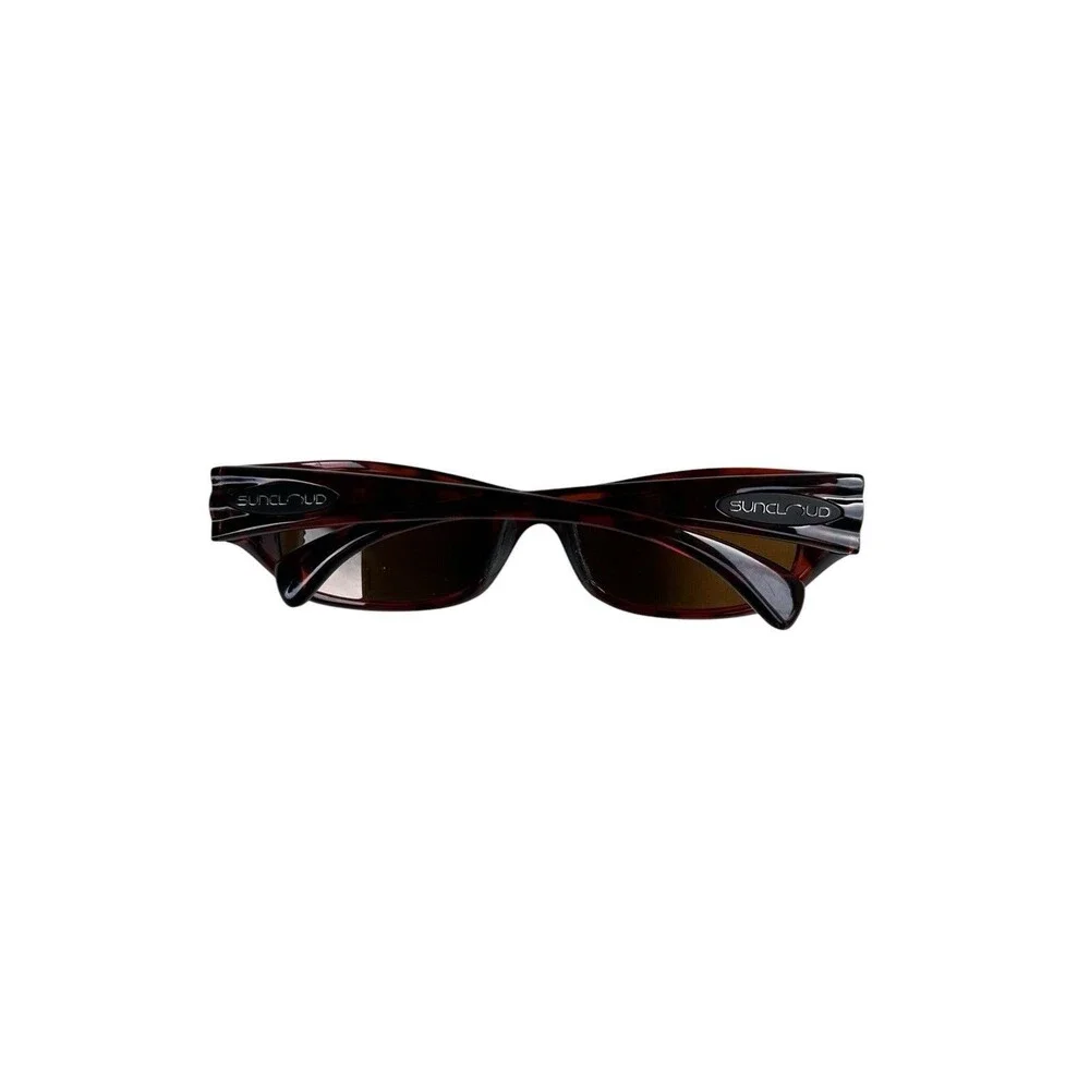 Suncloud Star Polarized Sunglasses Tortoise Frame Brown Lens Wrap Sport Unisex